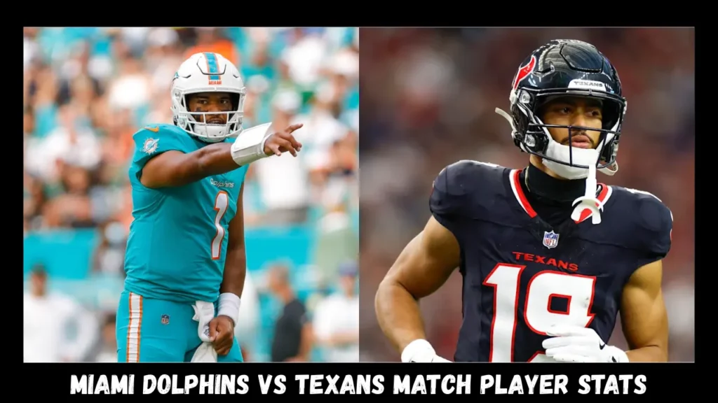 Miami Dolphins vs Texans Match Player Stats